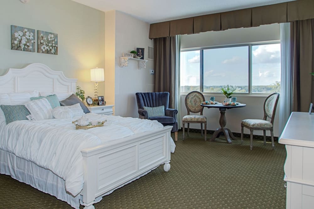 Bedroom model at Grand Villa of DeLand in Florida