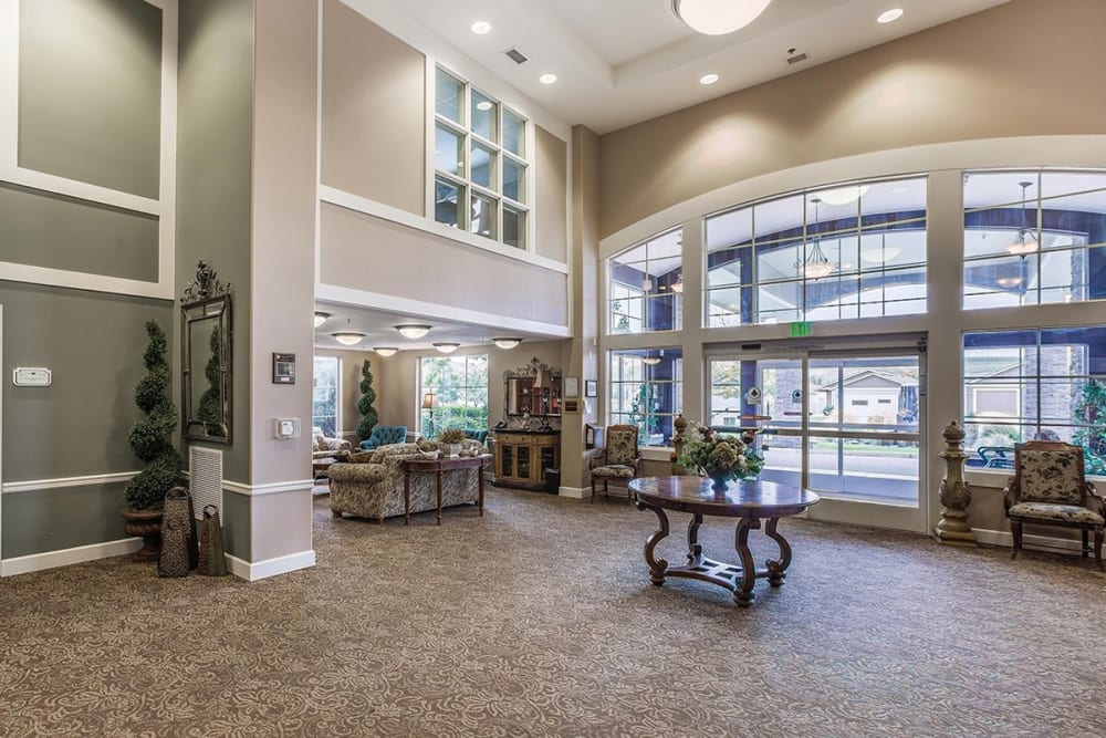 Entrance and lobby at Parkview Estates in Kennewick, Washington