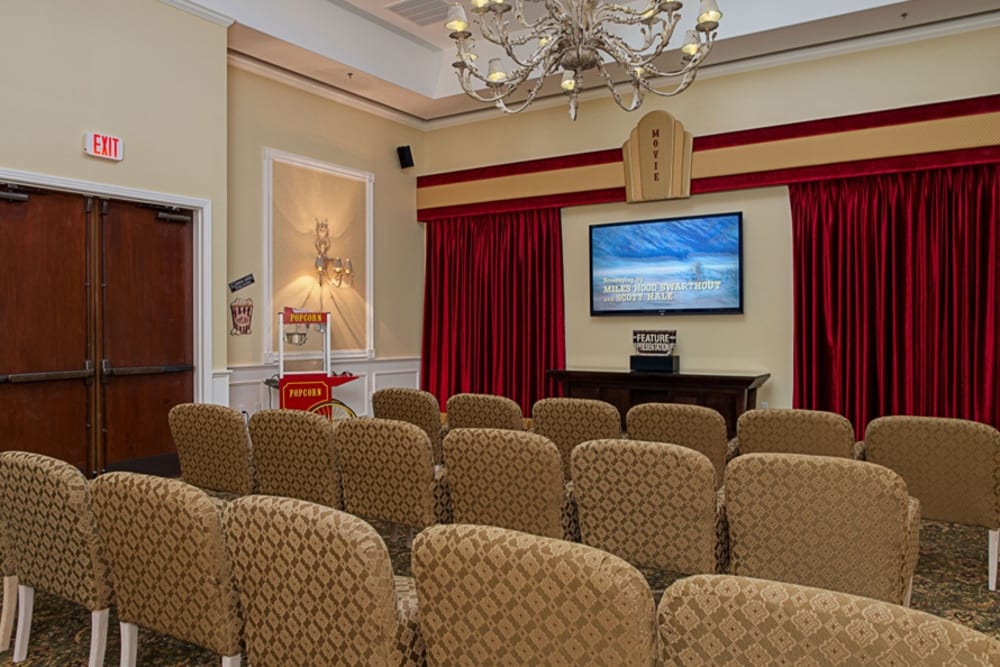 Theater room at Grand Villa of DeLand in Florida