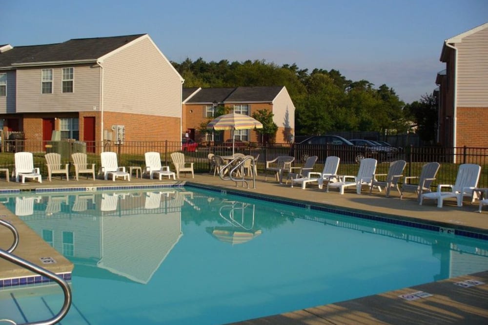 A large sundeck at Cranberry Pointe in Cranberry Township, Pennsylvania