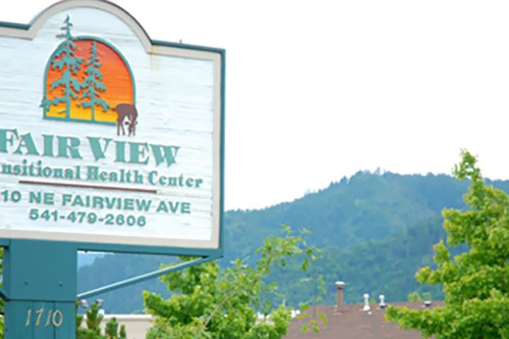 Signage outside of Regency Care of Rogue Valley in Grants Pass, Oregon