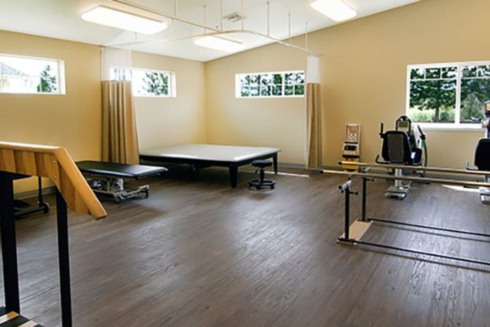 Rehab gym at Regency Omak Rehabilitation and Nursing Center in Omak, Washington