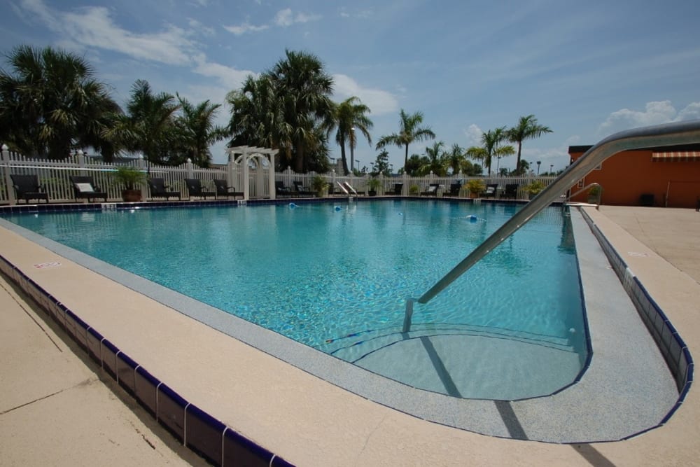 Outdoor swimming pool at Grand Villa of Melbourne in Florida