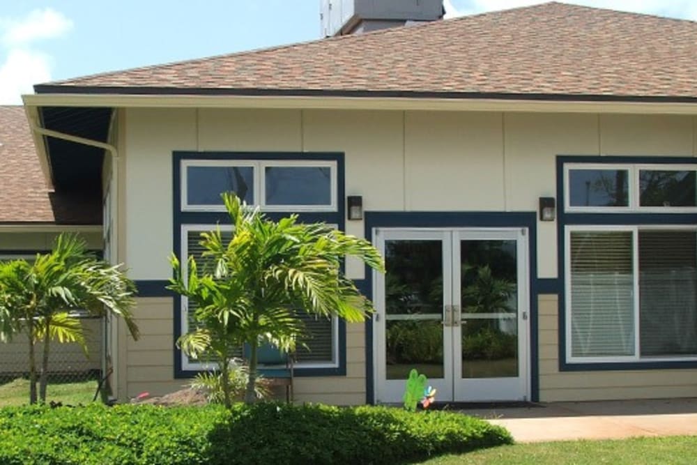 patio door at Kauai Care Center in Waimea, Hawaii