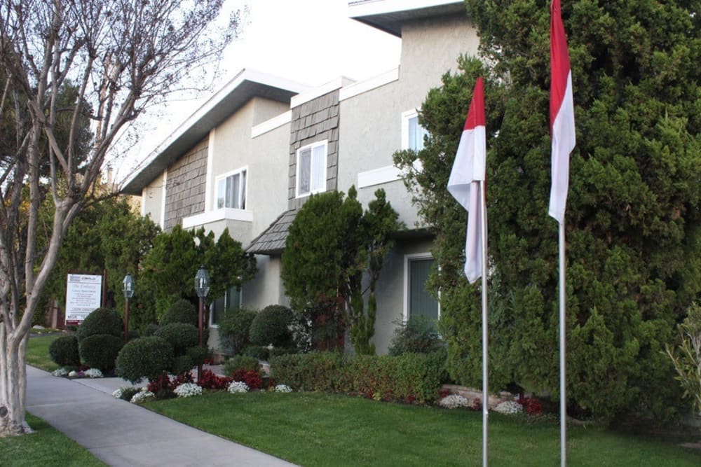 Exterior Shot of The Embassy Apartments in Sherman Oaks, California
