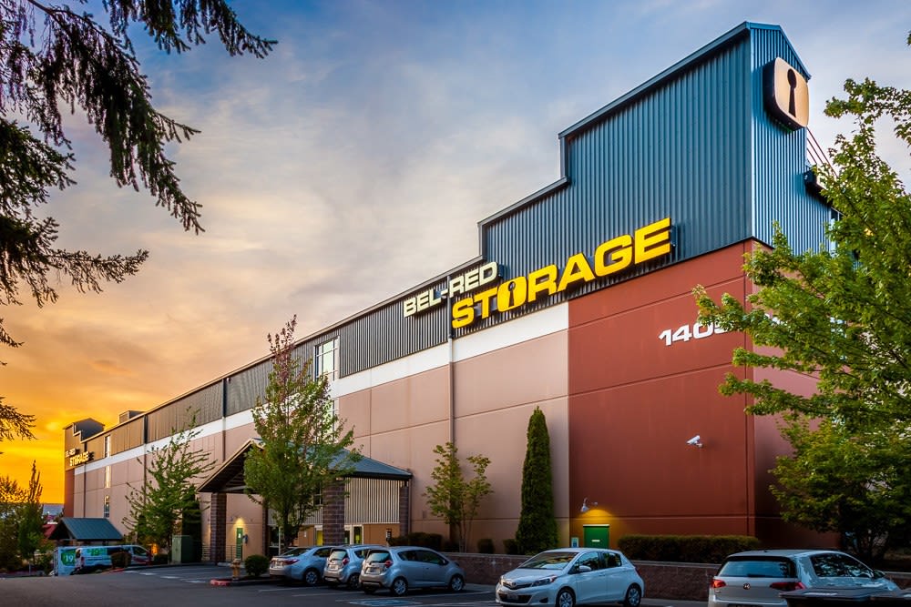 Entrance at Bel-Red Storage in Bellevue, Washington. 