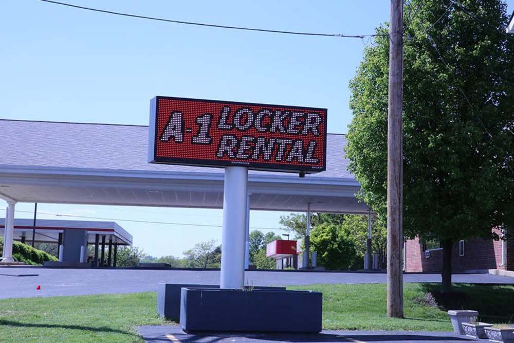 Entrance Sign at A-1 Locker Rental - South St. Louis County in St. Louis, Missouri