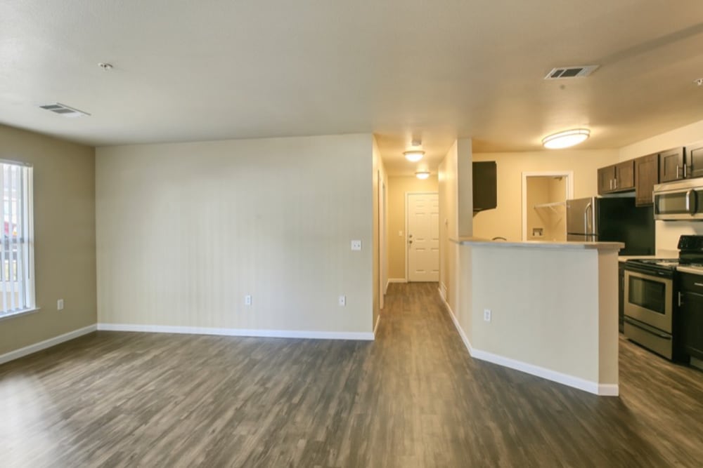 hardwood floors at The Pines at Castle Rock Apartments in Castle Rock, Colorado