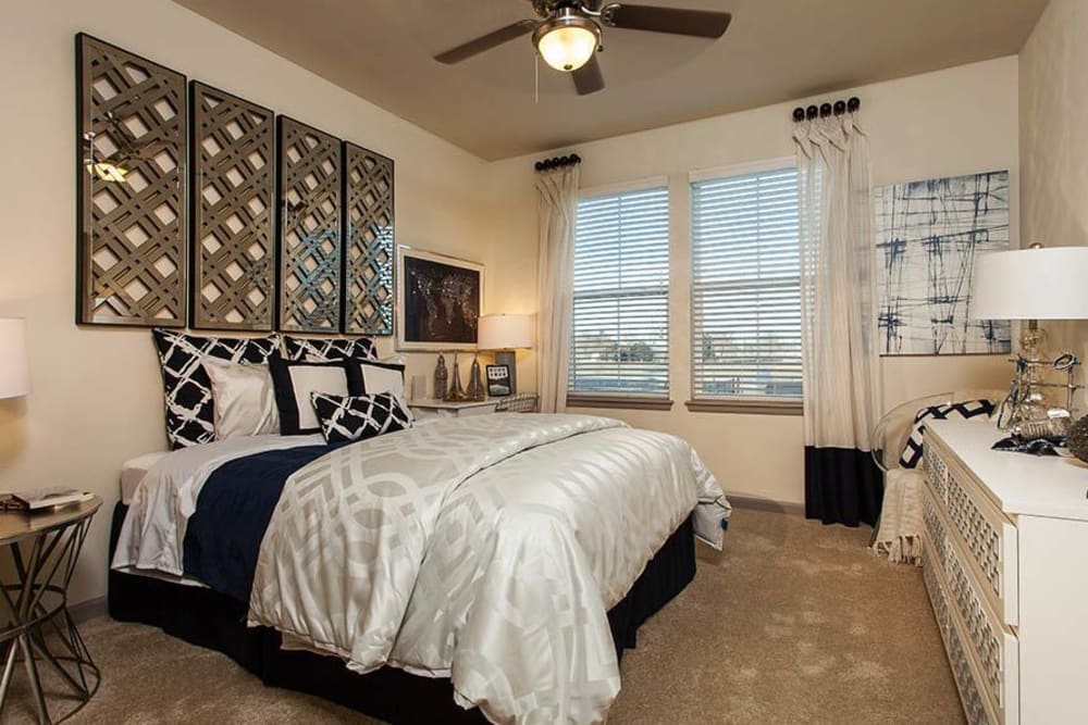 Bedroom at Harvest Station Apartments in Broomfield, Colorado