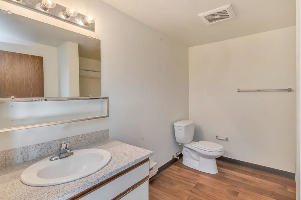 Bathroom at Courtside Apartments in Olympia, Washington