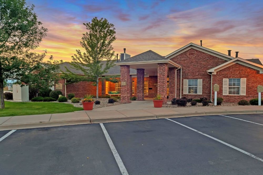 Entrance of the Leasing Office at Waterford Place Apartments in Loveland, CO