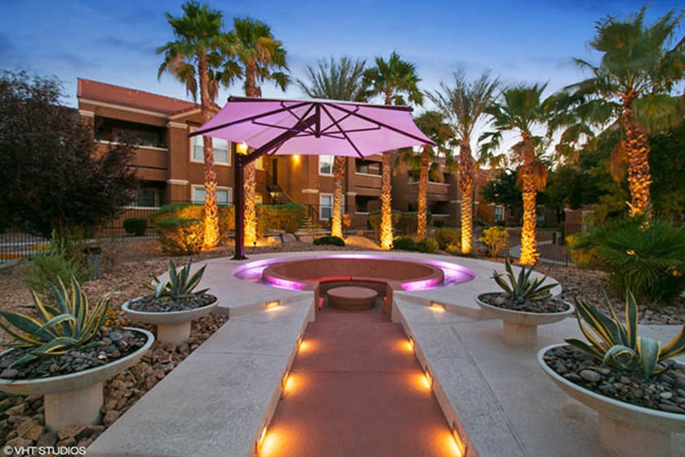 Outdoor Lounge at Ascent at Silverado in Las Vegas, Nevada