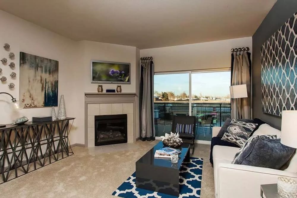 Living Room at Harvest Station Apartments in Broomfield, Colorado