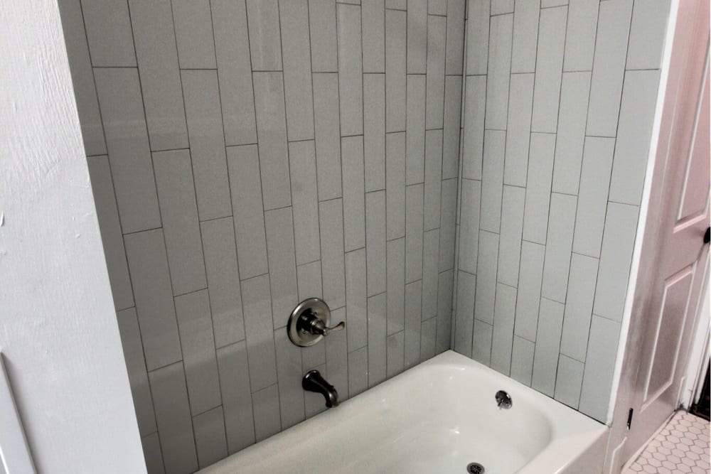 Example bathroom at apartments in West Hartford