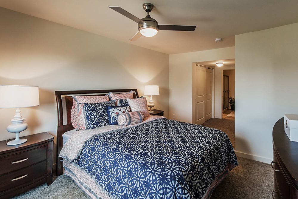 Spacious bedroom at Lakewood Park Apartments in Lexington, Kentucky