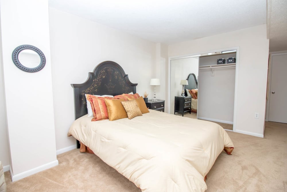 Bedroom at River Park Tower Apartment Homes in Newport News, VA