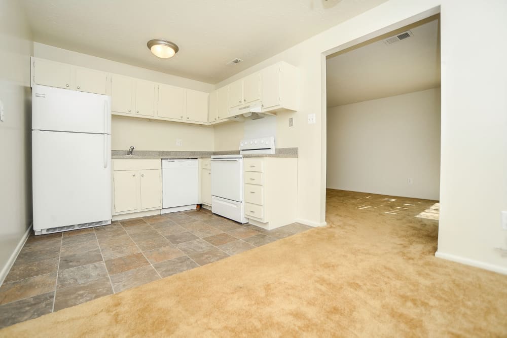 Westwood Gardens Apartment Homes offers a kitchen in West Deptford, NJ