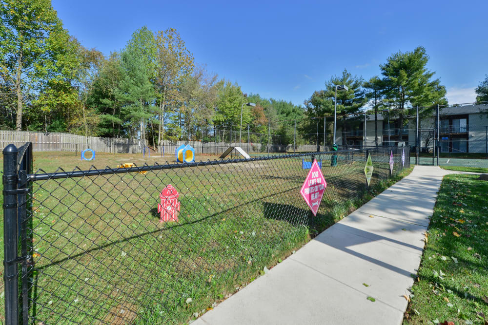 Dog park at Tory Estates Apartment Homes in Clementon