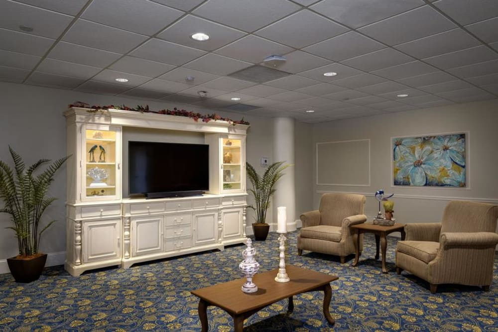 TV room at Grand Villa of Fort Myers in Florida