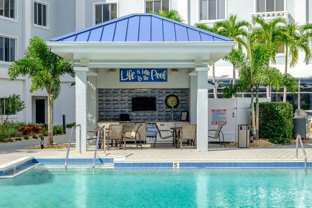 Sparkling pool at Grand Villa of Fort Myers in Florida