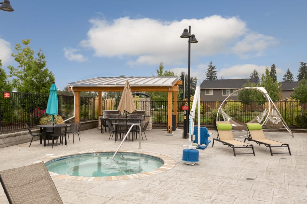 Spa and BBQ at Terrene at the Grove in Wilsonville, Oregon