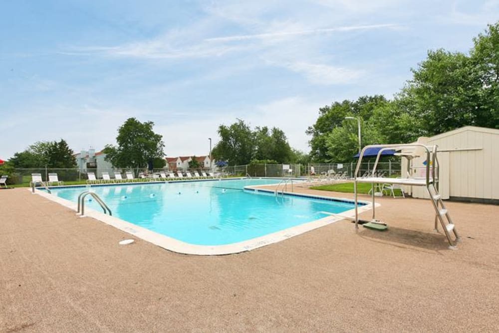 Our apartments in Lumberton, NJ showcase a beautiful swimming pool