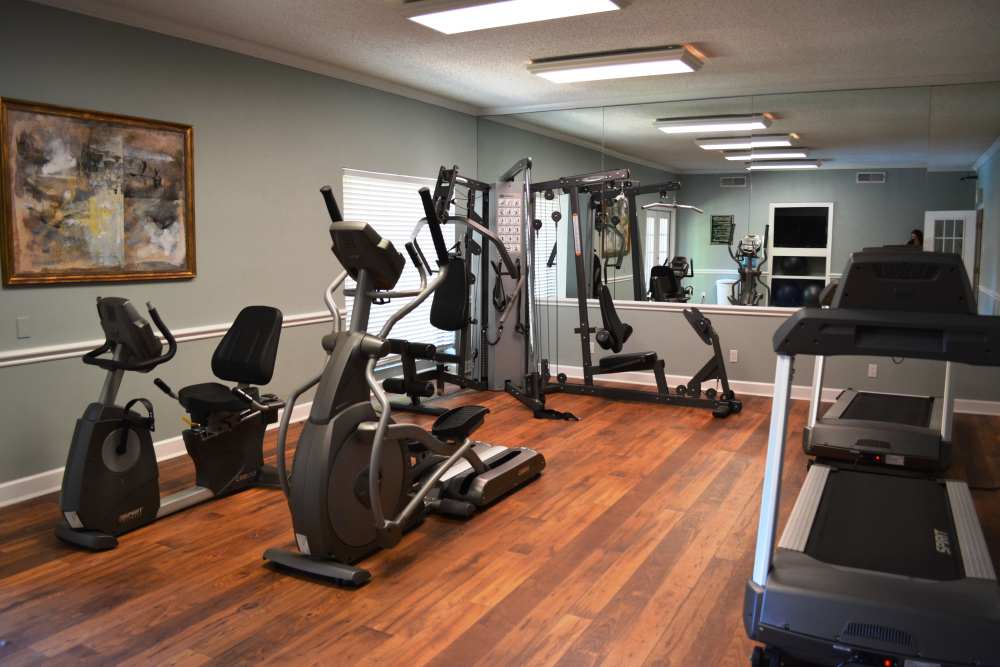 Fitness Center at The Abbey at Regent's Walk in Homewood, Alabama