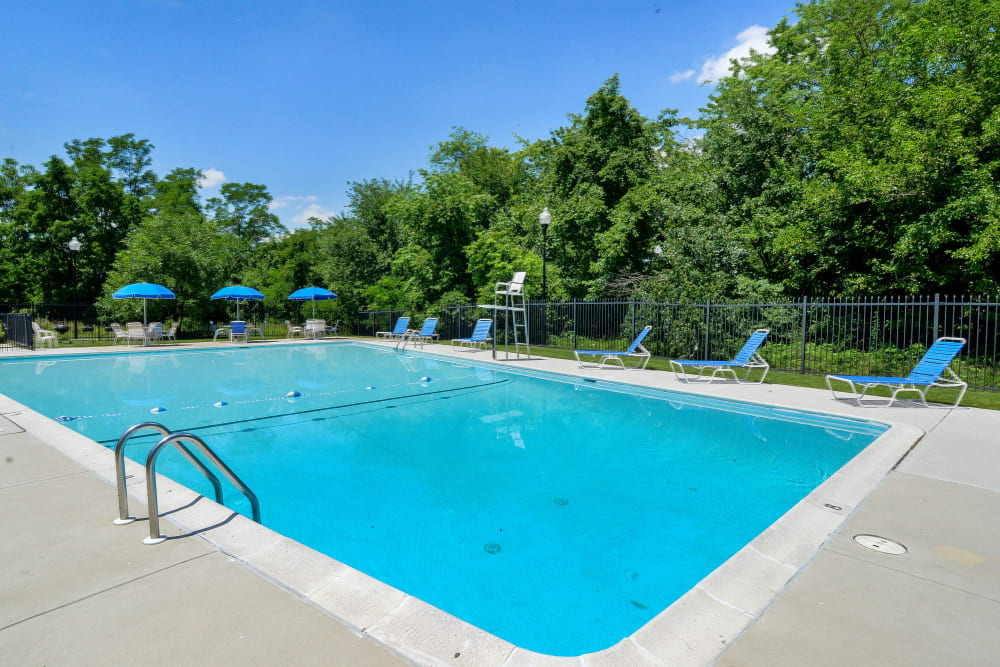 Swimming pool at Ross Ridge Apartment Homes in Baltimore, Maryland