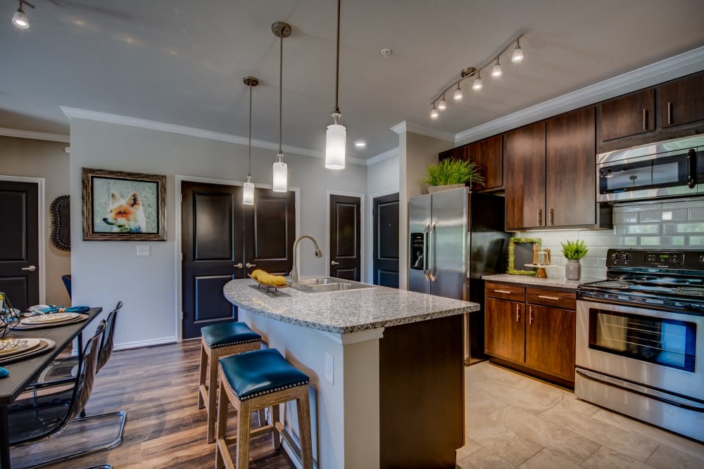 Modern Kitchen at The Abbey at Dominion Crossing in San Antonio, Texas