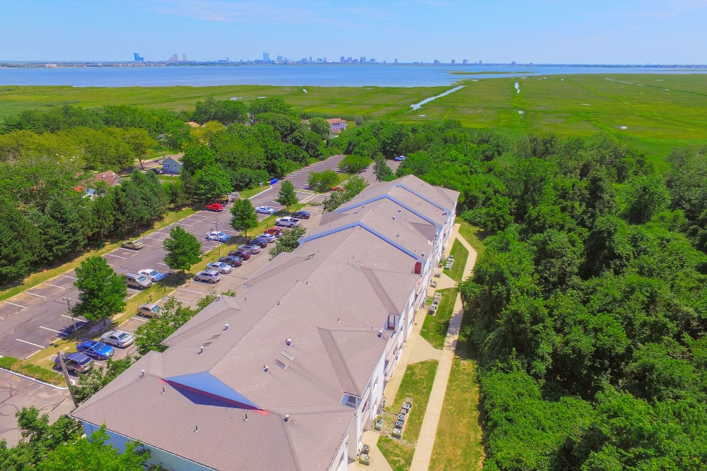 Panoramic view at apartments in Pleasantville, New Jersey