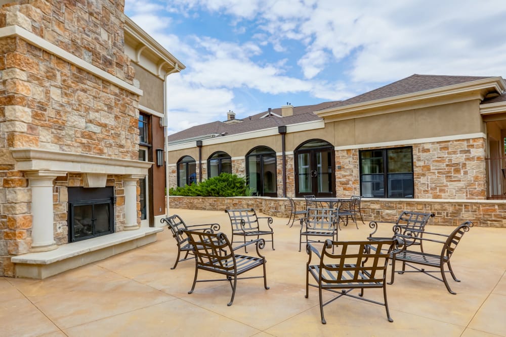 Fire place at Bella Springs Apartments in Colorado Springs, Colorado