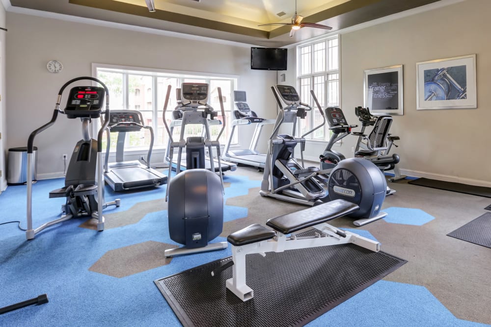 Fitness center at Bella Springs Apartments in Colorado Springs, Colorado