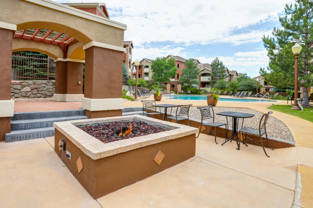 Fire Pit at Bella Springs Apartments in Colorado Springs, Colorado