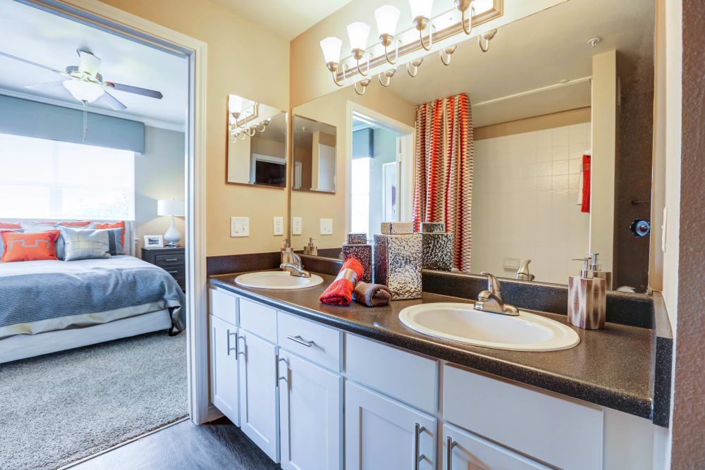 Large bathroom at Bella Springs Apartments in Colorado Springs, Colorado