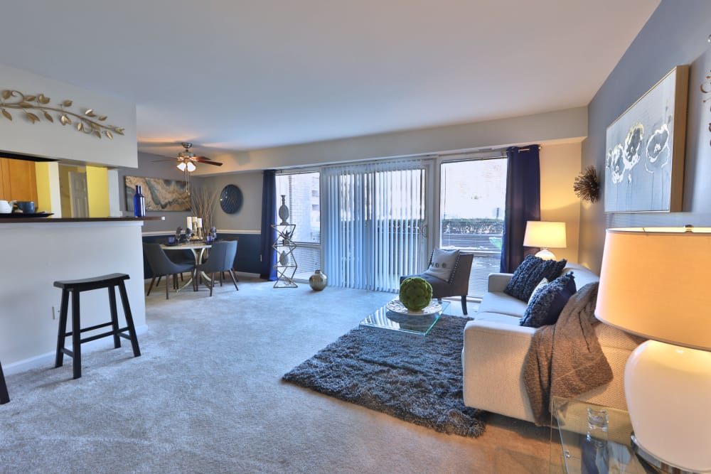 Our apartments in Laurel, MD showcase a spacious living room