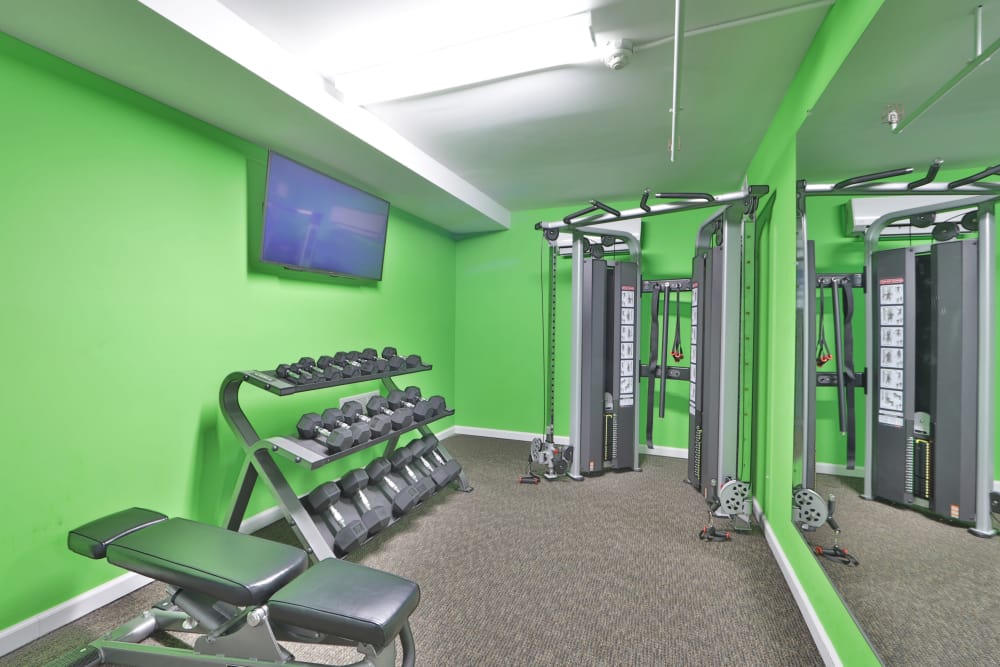 Parke Laurel Apartment Homes offers a fitness center in Laurel, MD