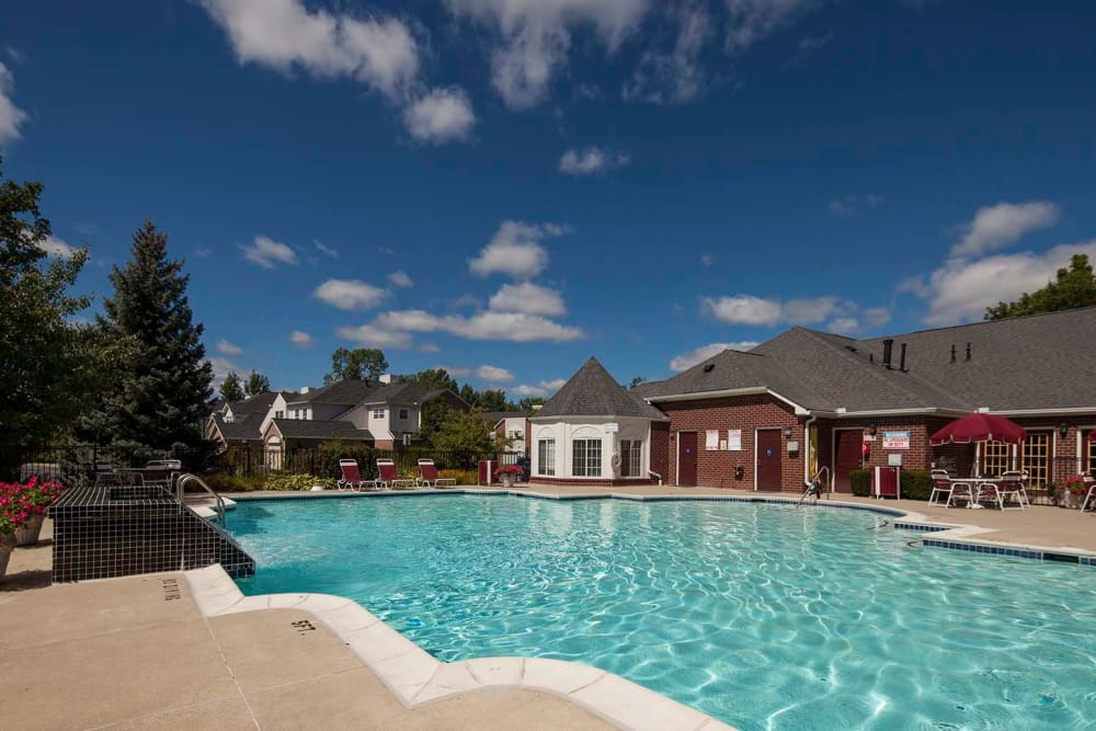 Swimming pool at Briarcliff Village in Commerce Township