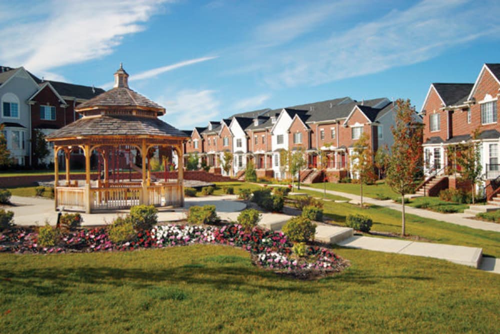 Exterior view of the Brownstones community