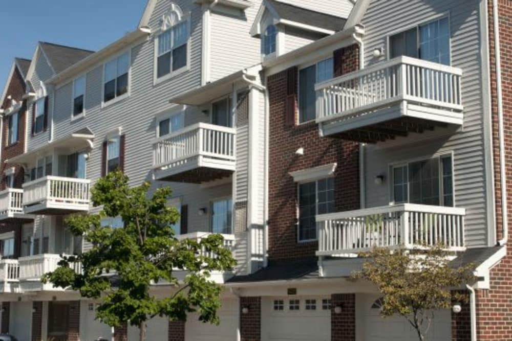Apartments with balconies at Brownstones