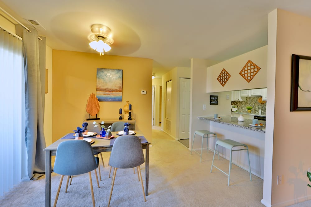 Dining room at Silver Spring Station Apartment Homes in Baltimore, MD