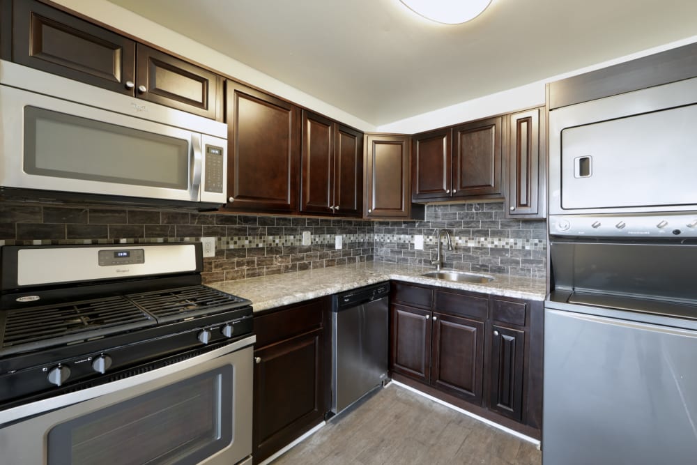 Luxury kitchen at Seneca Bay Apartment Homes in Middle River, Maryland