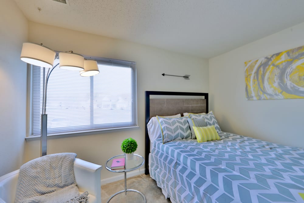 Enjoy a beautiful bedroom at Seneca Bay Apartment Homes