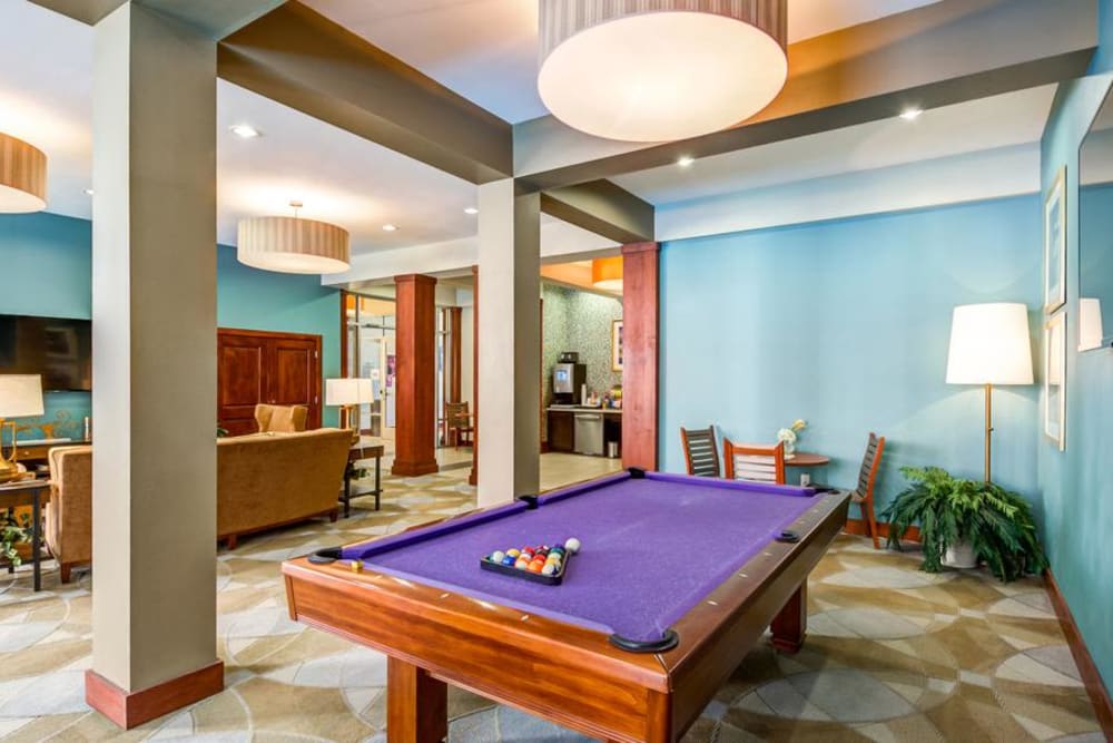 Pool Table in the Clubhouse at 4000 Hulen in Fort Worth, Texas