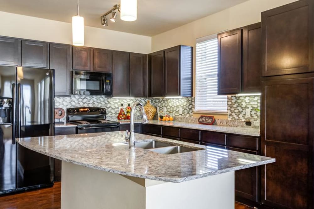 Kitchen at 4000 Hulen in Fort Worth, Texas