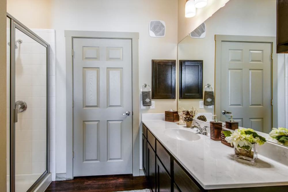 Bathroom at 4000 Hulen in Fort Worth, Texas