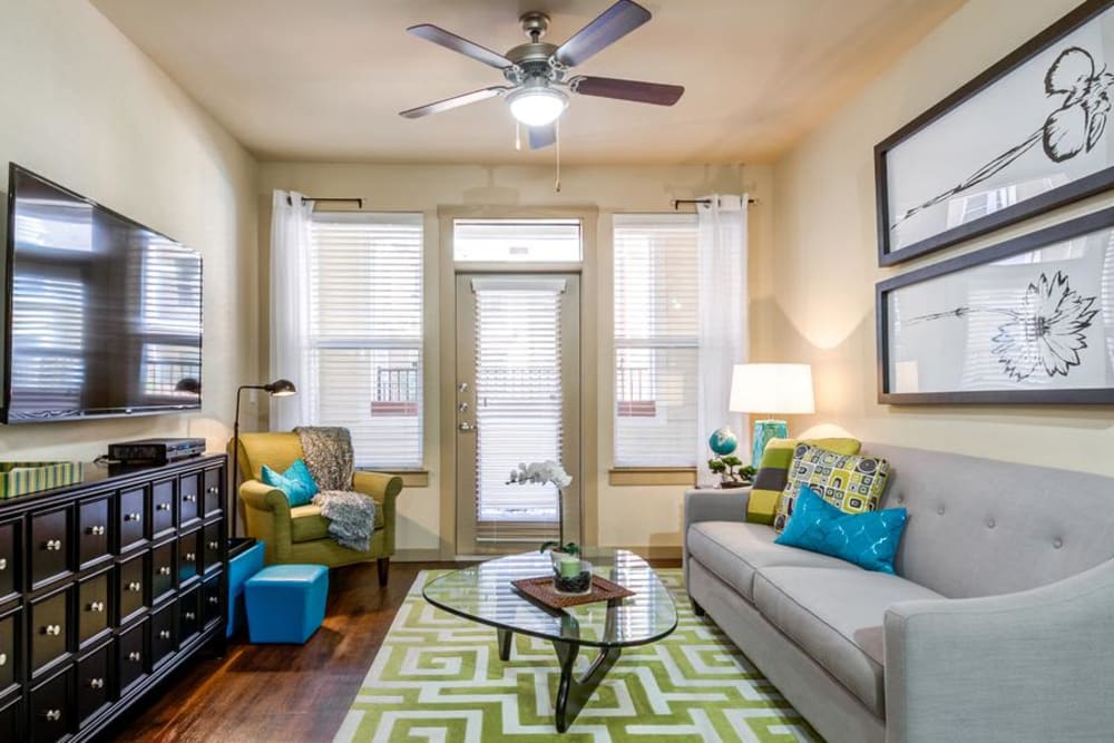 Beautiful Living Room at 4000 Hulen in Fort Worth, Texas