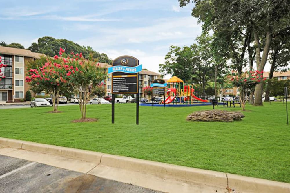 Renovated playground at Chesapeake Glen Apartment Homes in Glen Burnie, MD