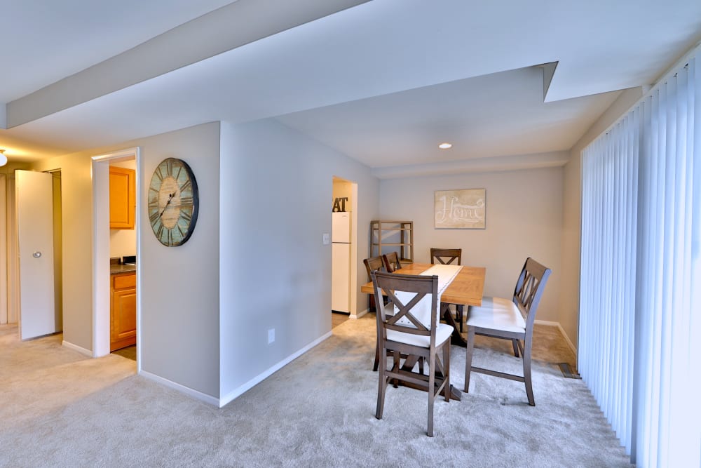 Dining room at The Village of Chartleytowne Apartments & Townhomes