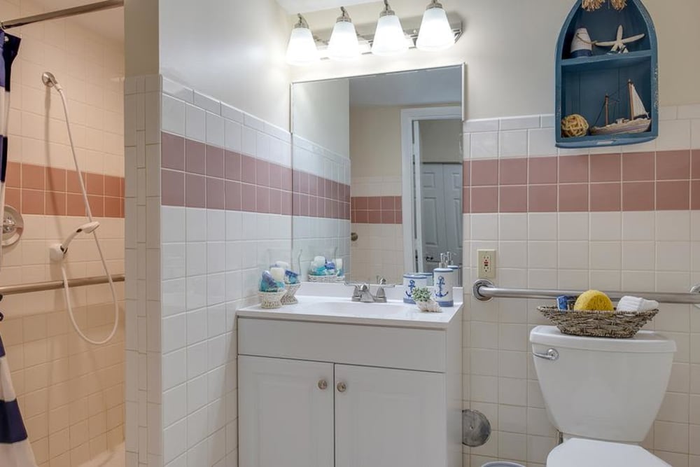 Bathroom model at Grand Villa of Deerfield Beach in Florida