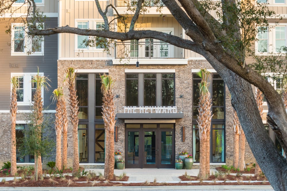 Front doors at The Heyward in Charleston, South Carolina